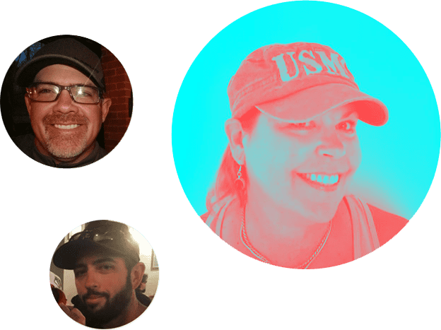 Image shows a family, happy, smiling, confident